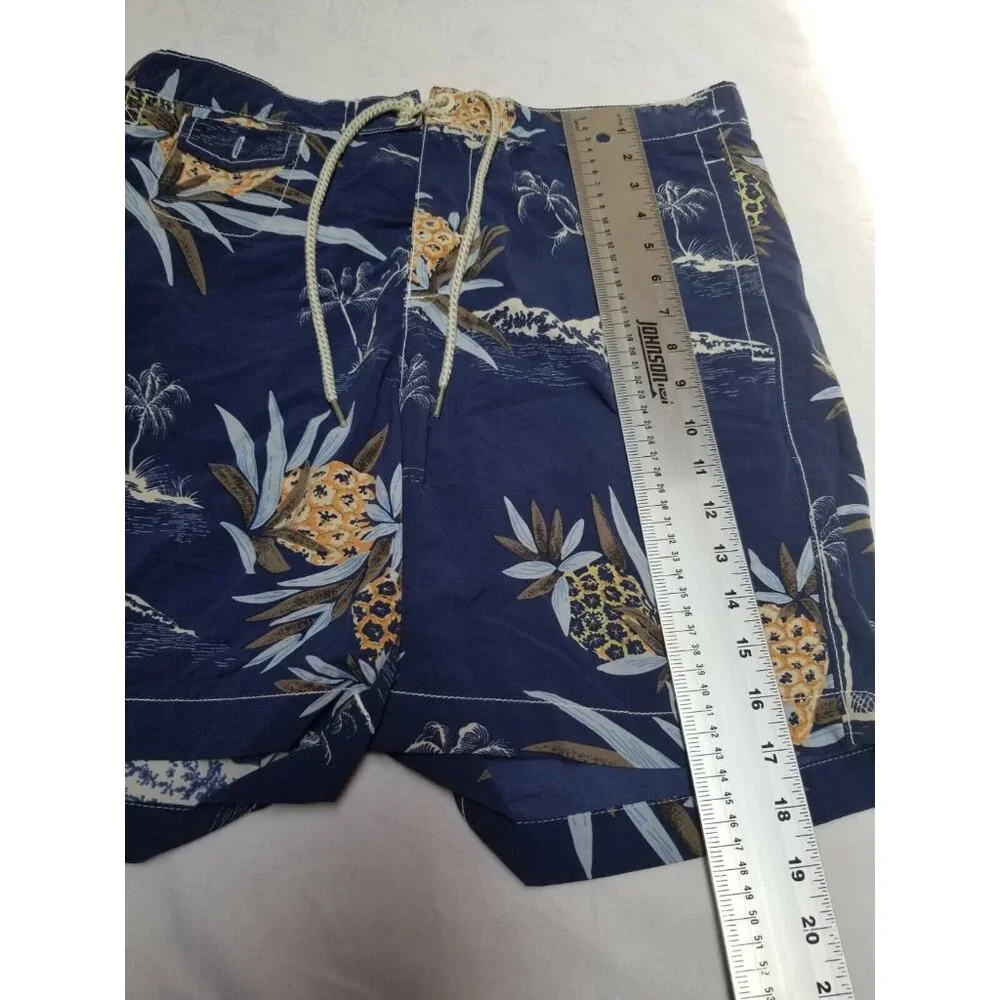 Tommy Bahama Relax Mens Boardshorts Mesh Line Hawaiian Small Blue